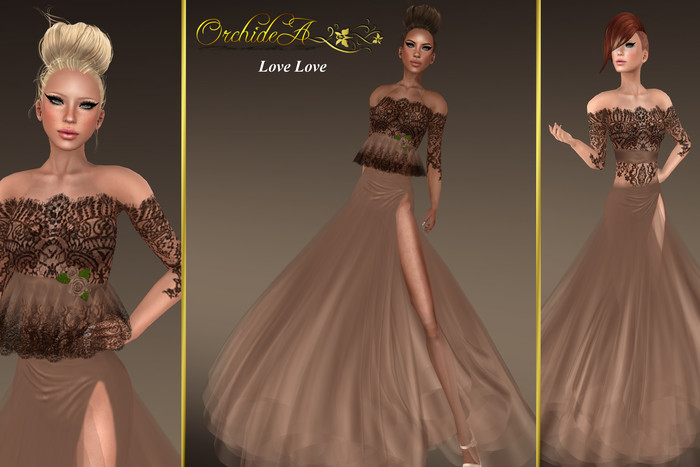 ** Orchidea ** LOVE LOVE brown