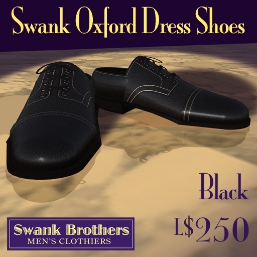 Swank Black Oxfords