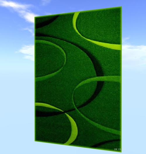 RUG MODERN GREEN 7, V