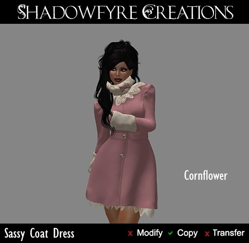 SC - Sassy Coat Dress - Pink