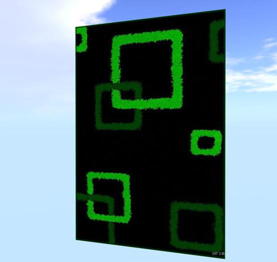 RUG MODERN BLACK-GREEN 4, V