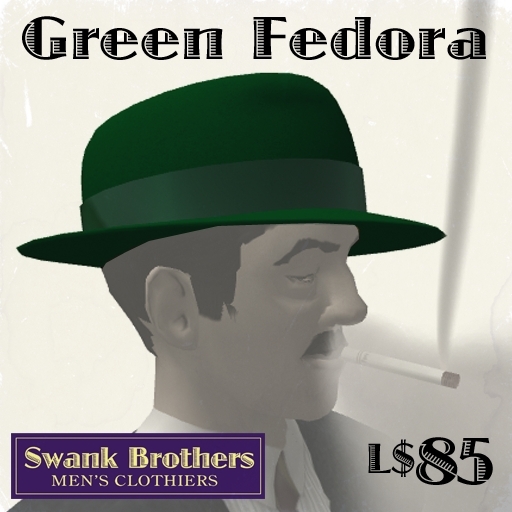 Swank's Green Fedora