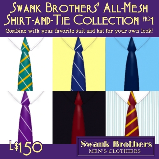Swank Shirt-Tie Collection #1