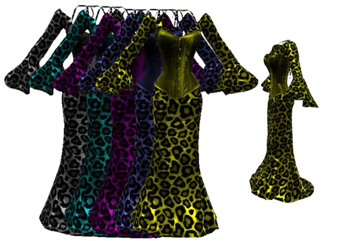 LONG WILD DRESS HUD COLORS