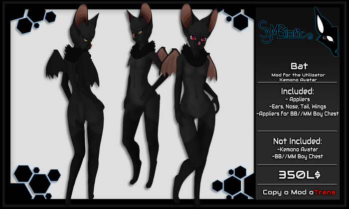 [Symbiotic] Bat Kemono Black