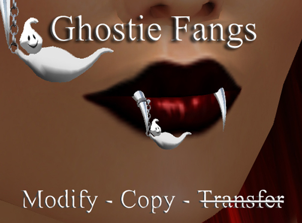 .:harmless INK:. Ghostie Fangs
