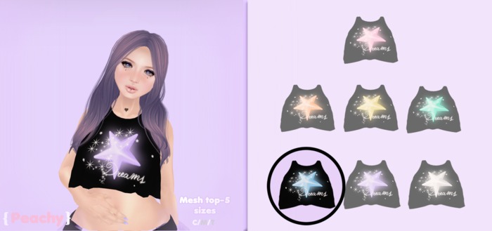 {Peachy} Dream Top *blue* BOX