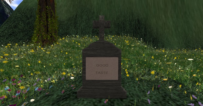 .: Titter :. Tombstone: good taste