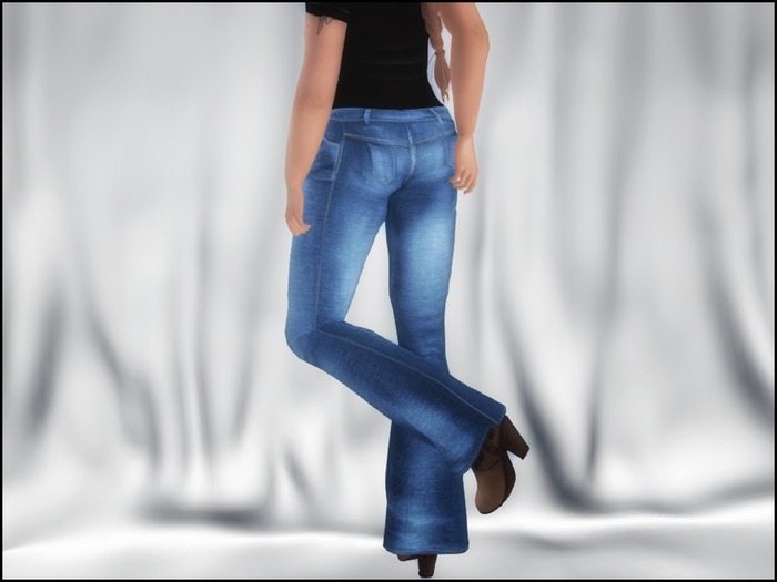 *Faithless* - Light Blue Bell Bottom Jeans