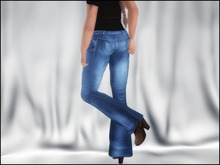 *Faithless* - Light Blue Bell Bottom Jeans