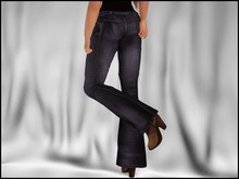 *Faithless* - Black Bell Bottom Jeans