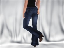 *Faithless* - Navy Bell Bottom Jeans