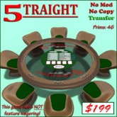 FiveStraight (Yahtzee Dice Game)