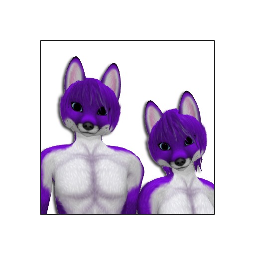 Raawr Avatars Fox Black Purple