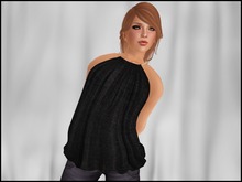 *Faithless* - Rope Cowl Top Black