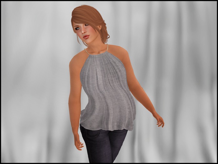 *Faithless* - Rope Cowl Top Grey