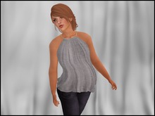 *Faithless* - Rope Cowl Top Grey