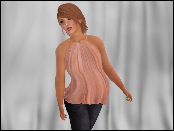 *Faithless* - Rope Cowl Top Coral