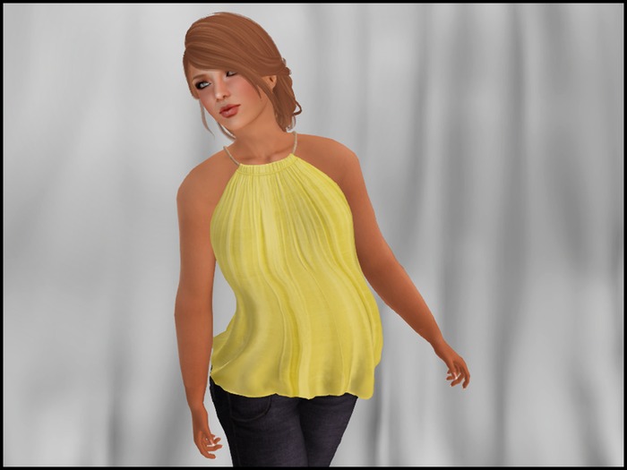 *Faithless* - Rope Cowl Top Yellow