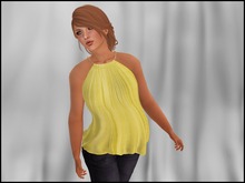 *Faithless* - Rope Cowl Top Yellow