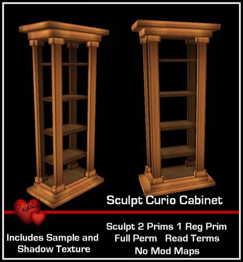 *Cupids* 3D Sculpt Curio Cabinet