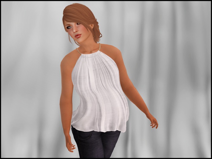 *Faithless* - Rope Cowl Top White