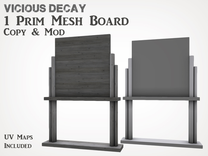 Vicious Decay - 1 Prim Mesh Board