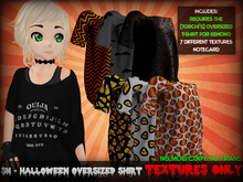 SN - Halloween Oversized Kemono Shirts Textures ONLY