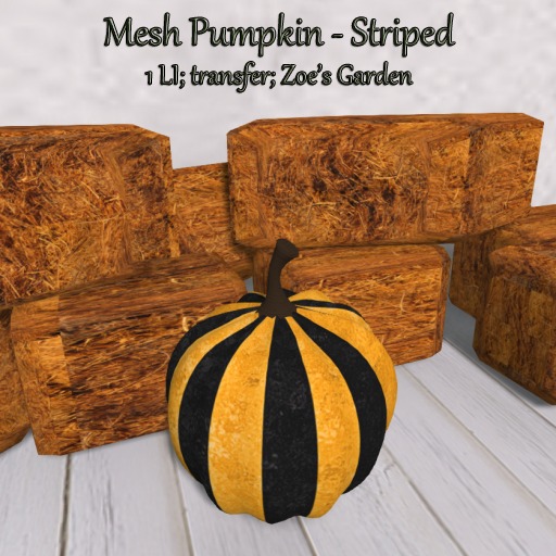 *ZG* Mesh Pumpkin - Striped