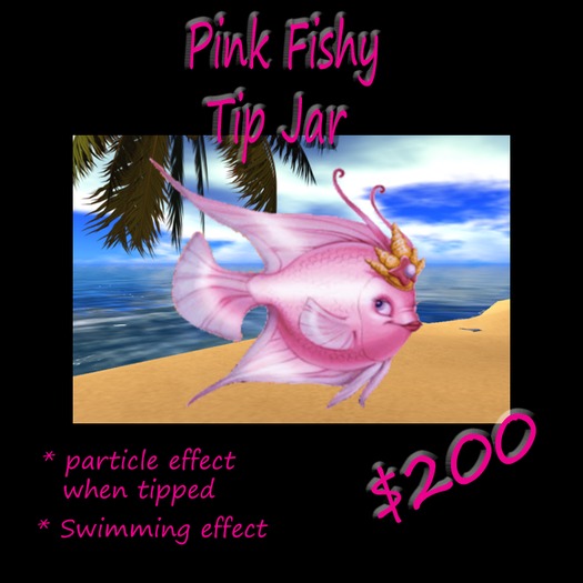 Pink Fishy Tip Jar