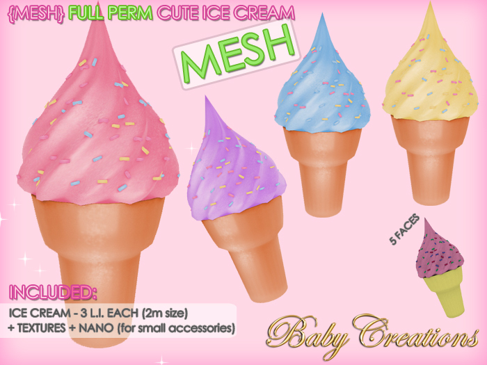 :*BC*: Full Perm MESH Ice Cream ♥ Cute