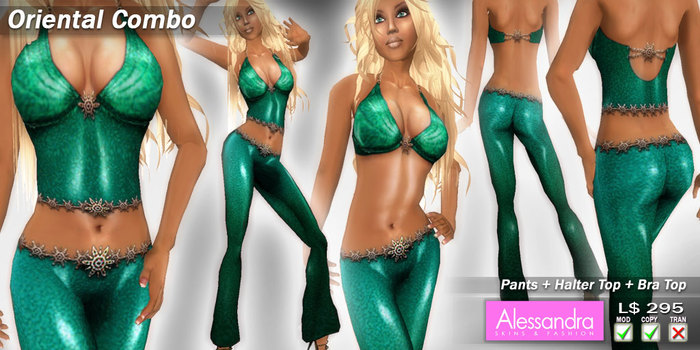 ALESSANDRA - Latex Oriental Combo GREEN