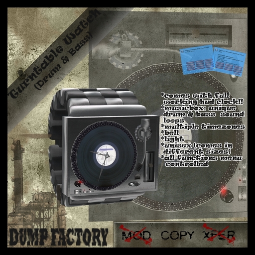 DF Turntable Watch (Drum`n Bass) by "DUMP FACTORY"