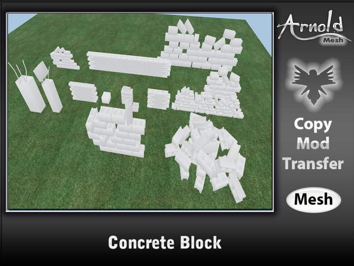 .:: Arnold Mesh :. Concrete Block