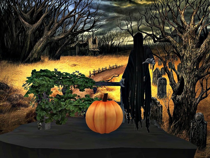 Wraith with Pumpkin #1