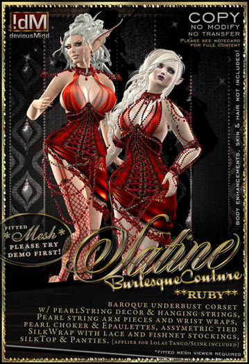 !dM deviousMind "Satine La Rouge" **RUBY**