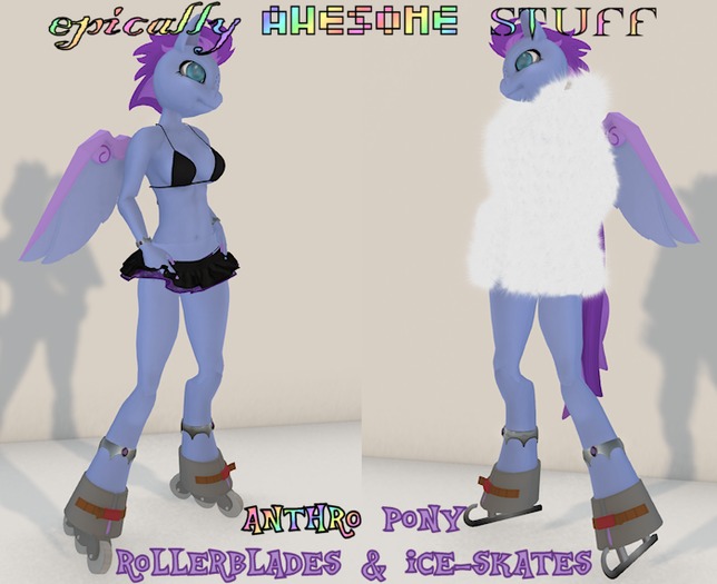 ~EAS~ Pony RollerBlades & Ice-Skates >Anthro