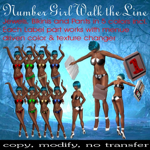 Number Girl Walk the Line