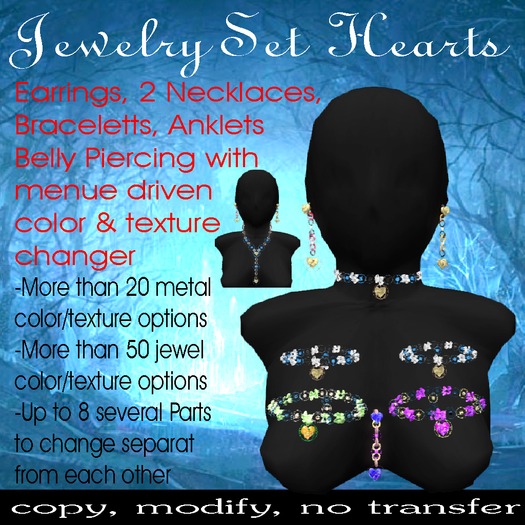 Jewelry Set Hearts