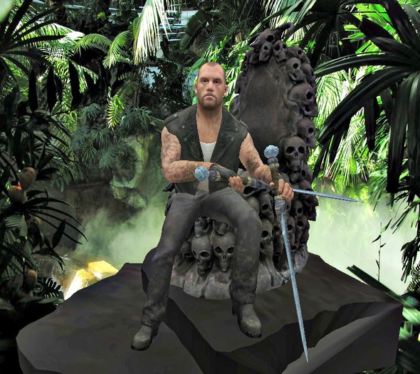 Dude on Throne 2 SWORDS