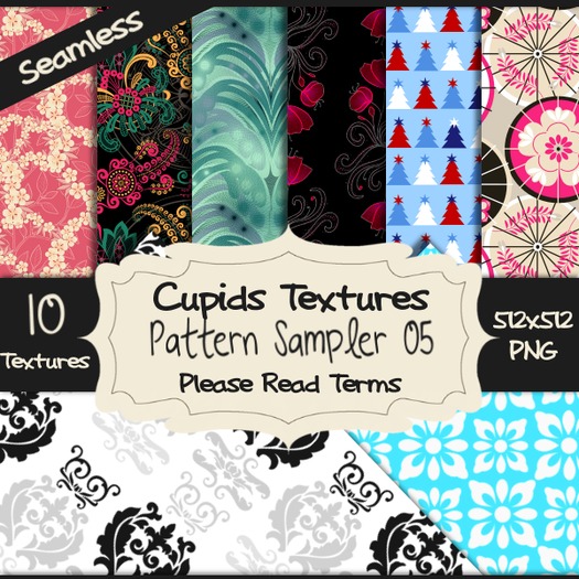 *Cupids Textures * 10 PATTERN SAMPLER 05