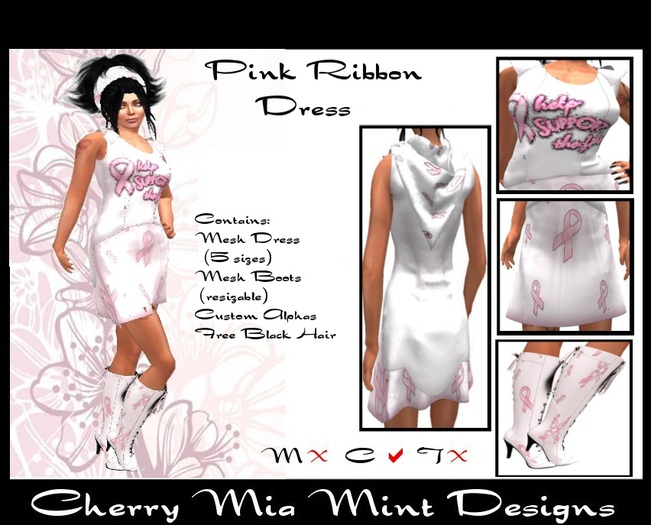 CMD - Pink Ribbon Dress