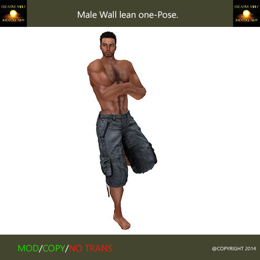 Male wall lean one
