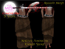 ~Valkyrian~ Native American Tiered Skirt