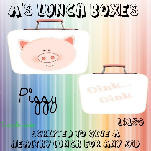 A's Piggy Lunch Box 1