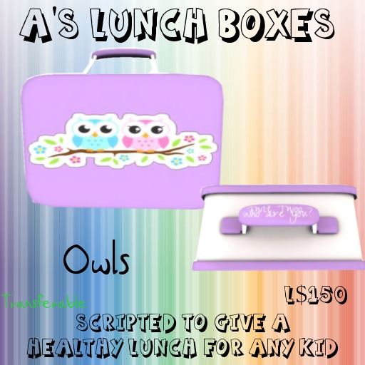 A's Owl Lunch Box 1