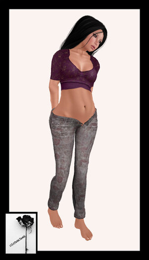 ~LDT~Unbuttoned {greyflower4}