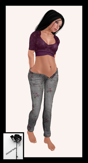 ~LDT~Unbuttoned {greyflower1}