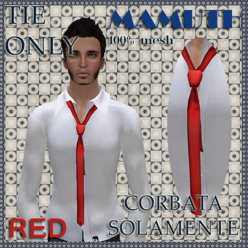 MAMUTH MESH TIE RED