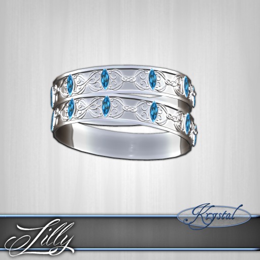 ::: Krystal ::: Lilly - Bracelet - Silver